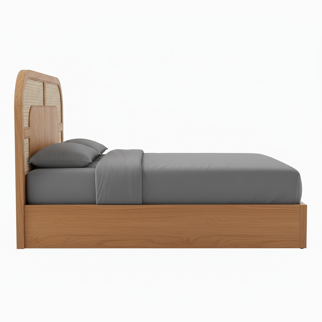 High-Grade Solid Sheesham Wood Bed