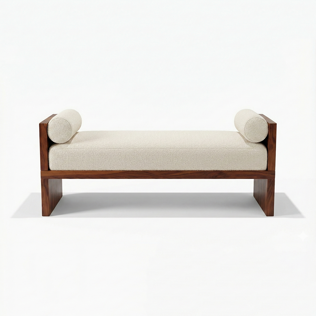 Modern Solid Wood Bench