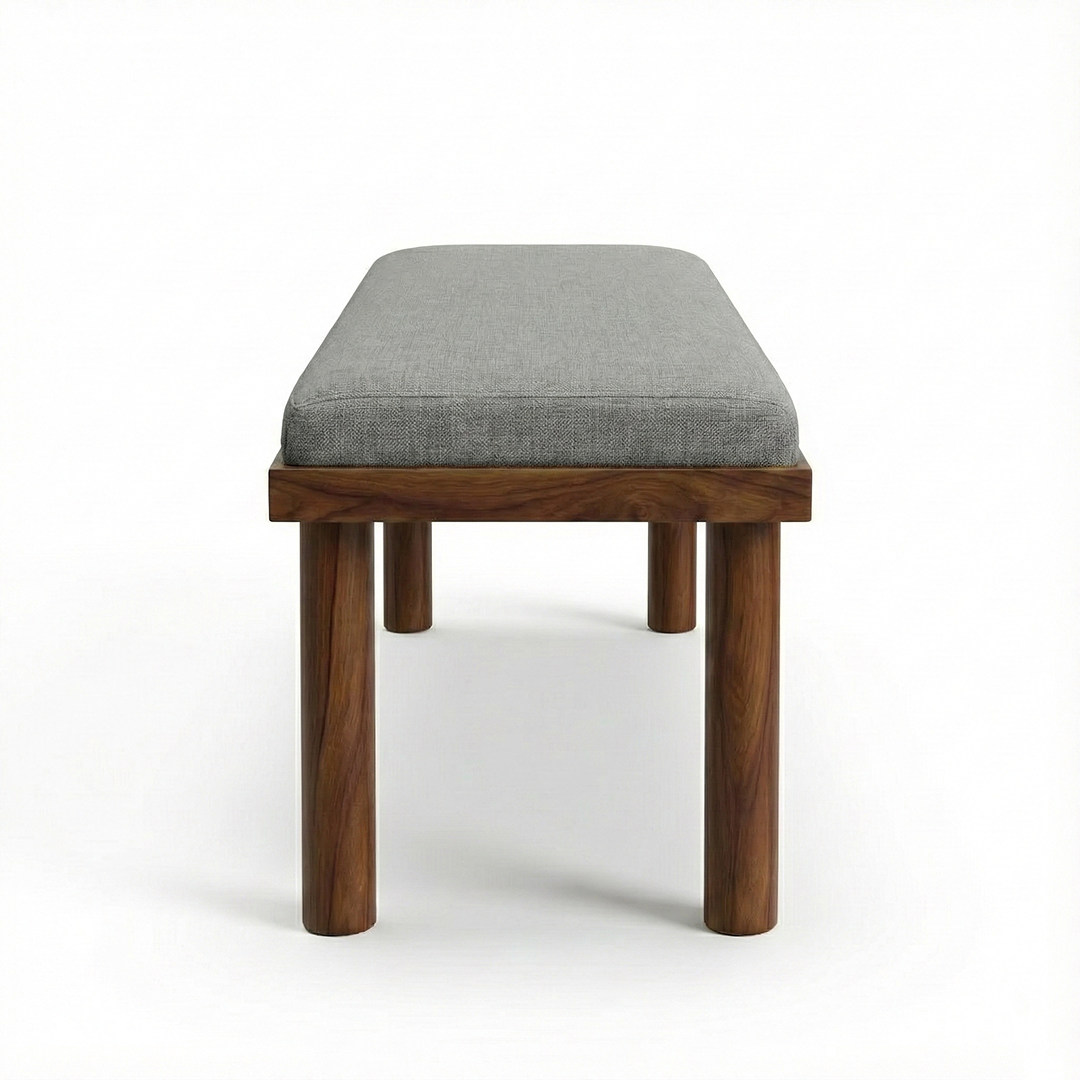 Natural Wood Comfort Bench