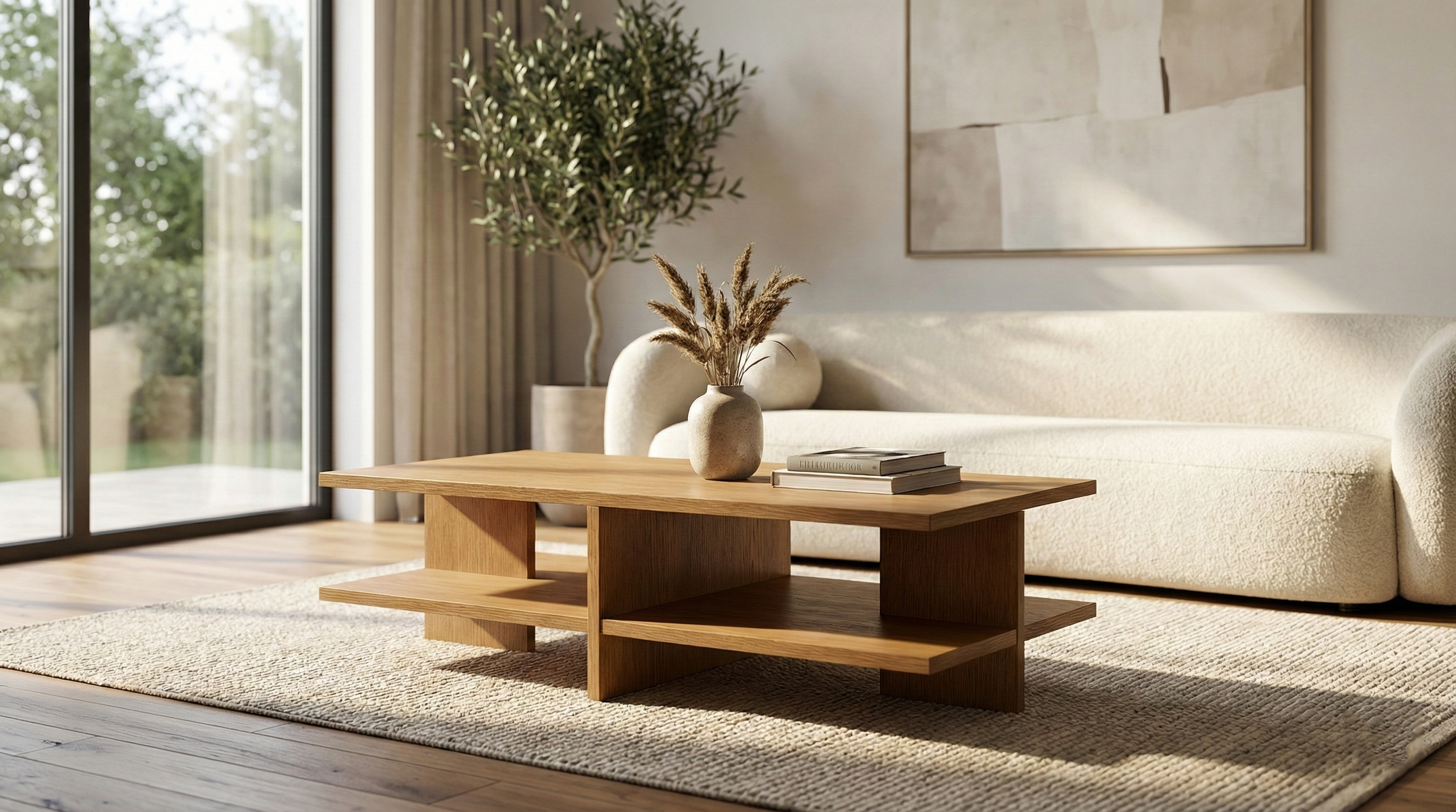 Modern Multi-Level Coffee Table