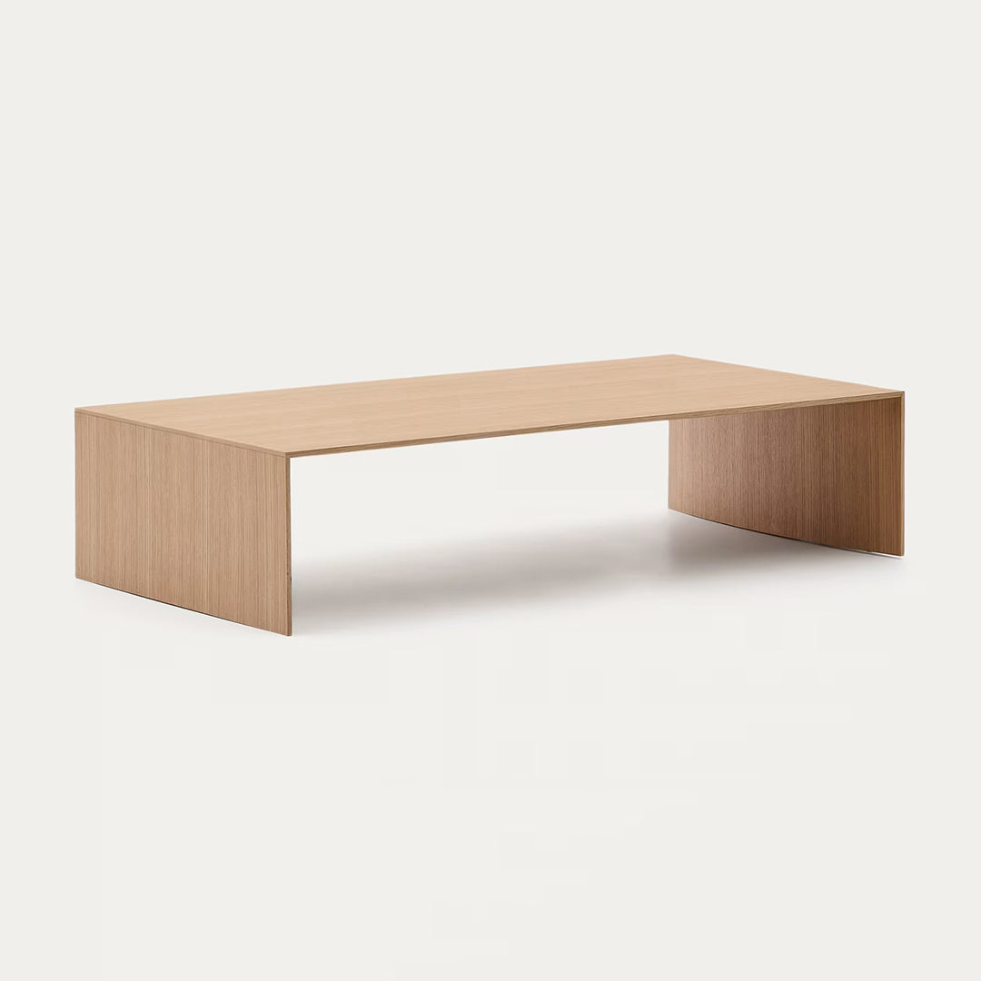 Minimalist Waterfall Solid Wood Coffee Table
