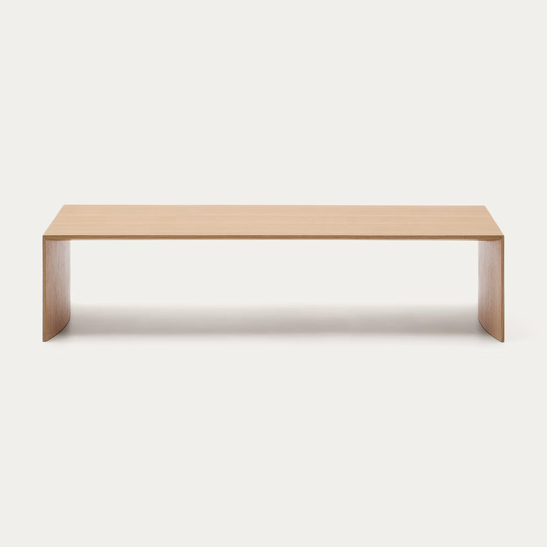 Minimalist Waterfall Solid Wood Coffee Table