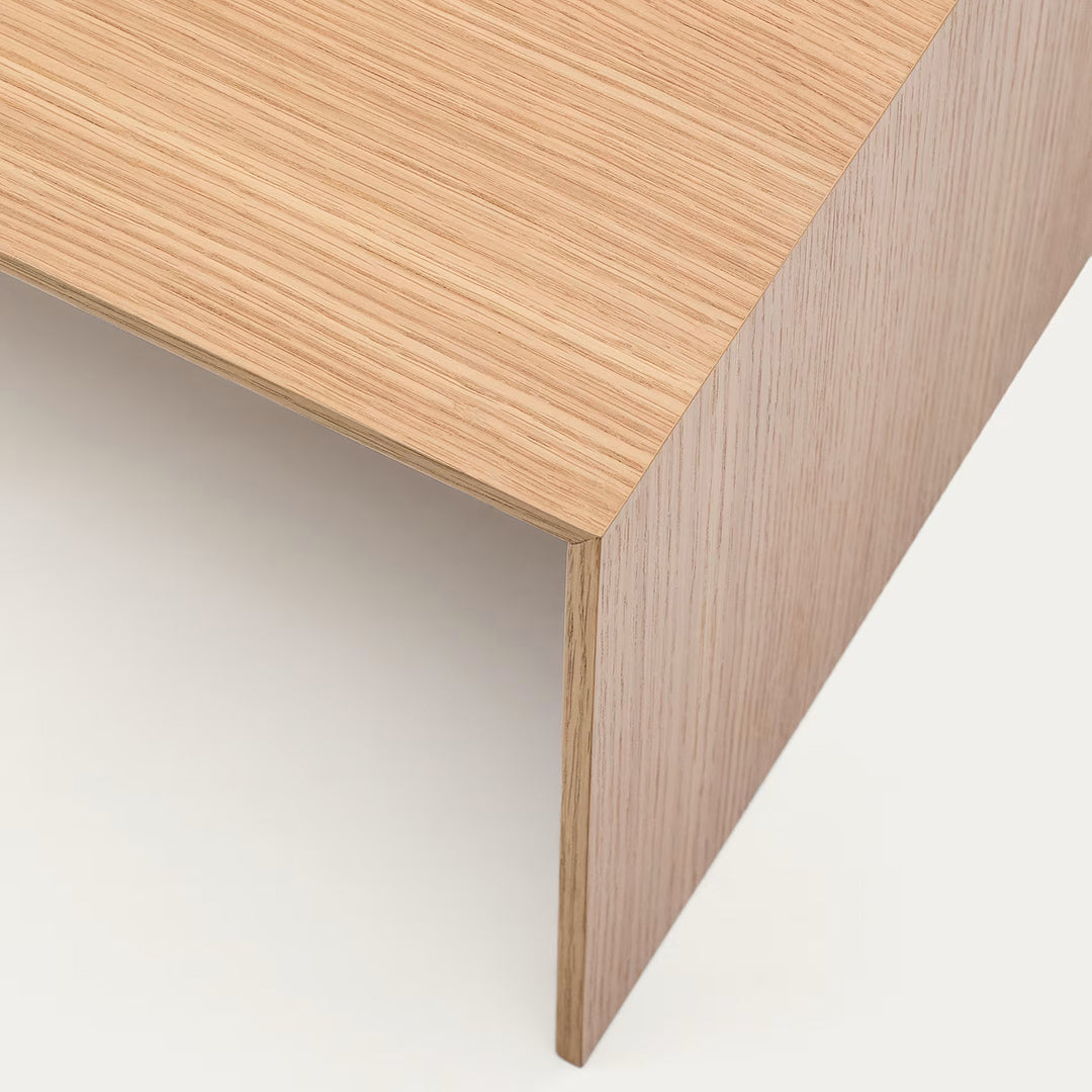 Minimalist Waterfall Solid Wood Coffee Table