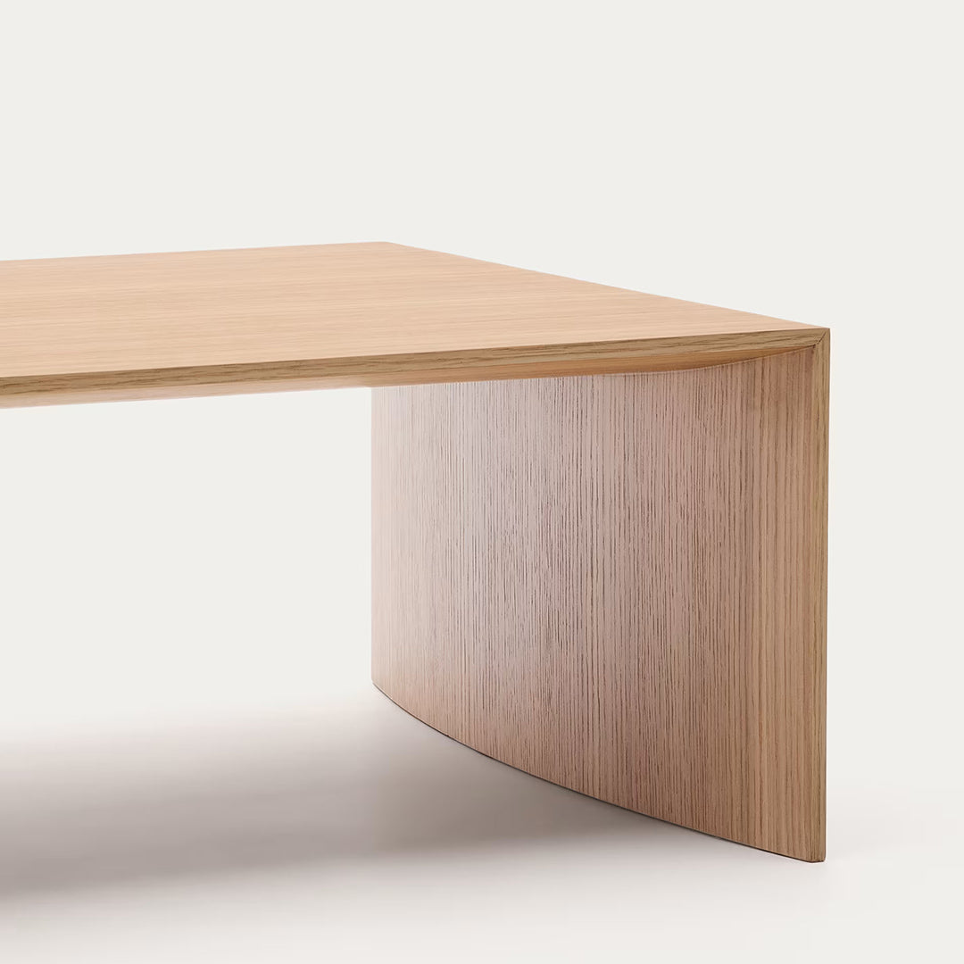 Minimalist Waterfall Solid Wood Coffee Table