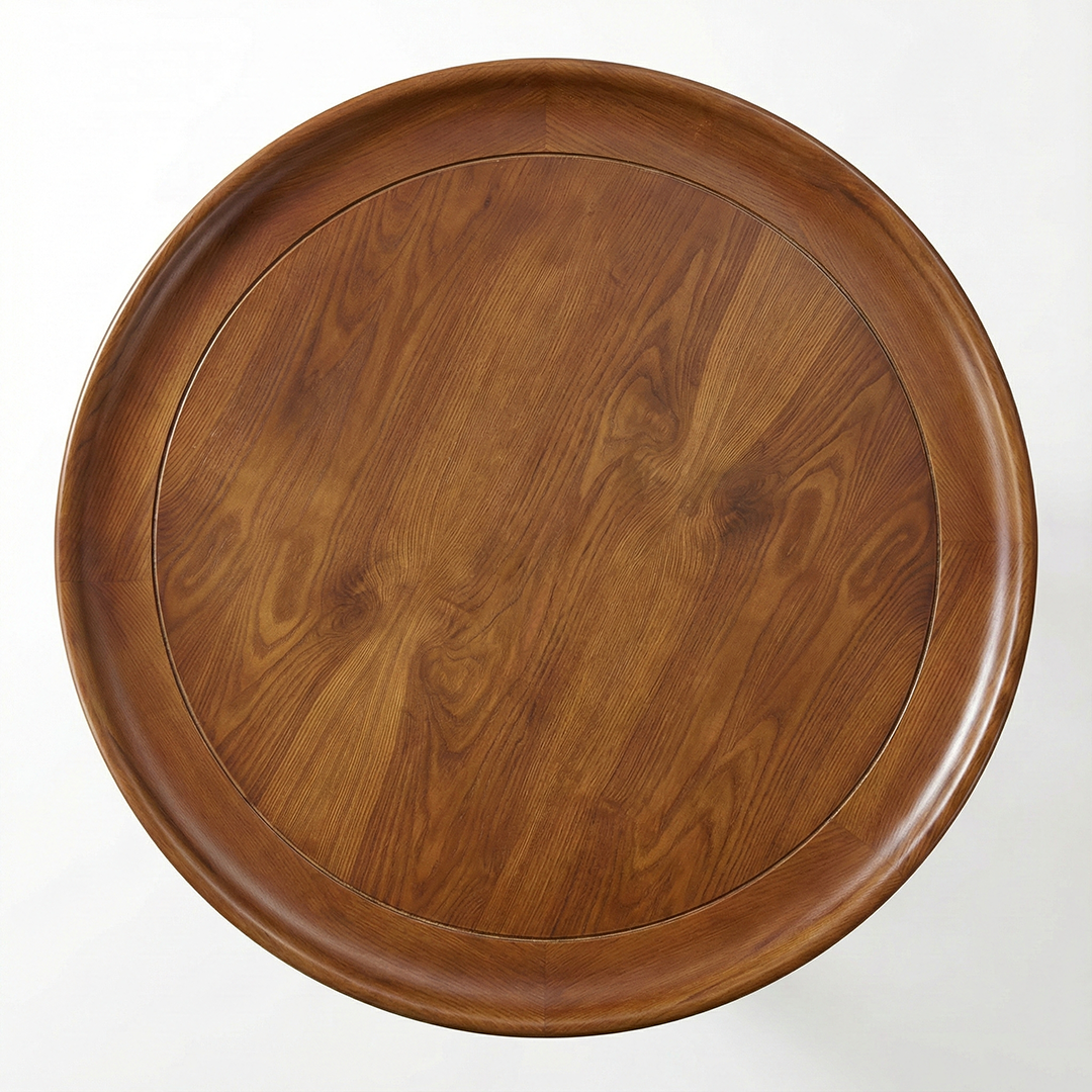 Rustic Round Rattan Coffee Table