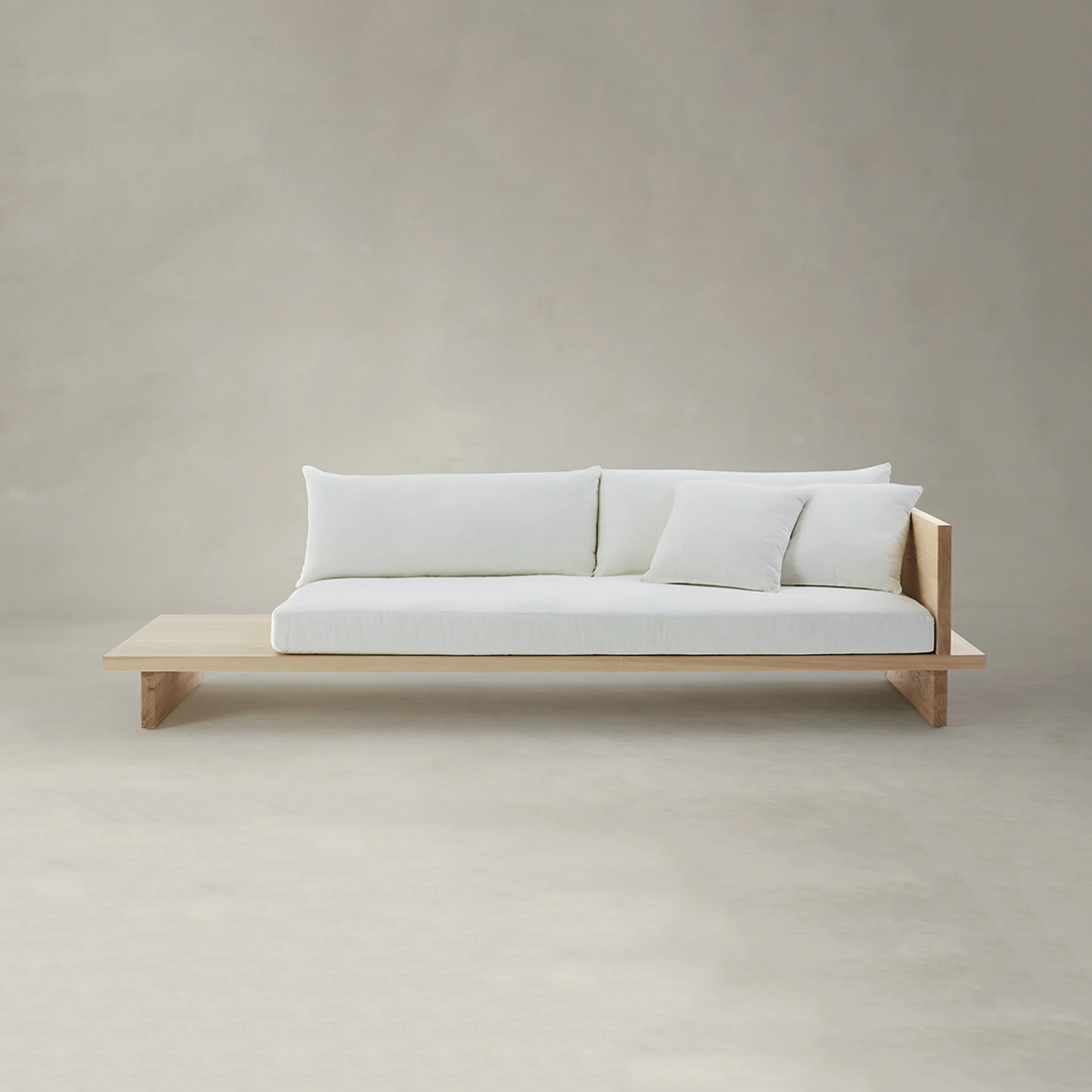 Scandinavian Solid Wood 2 Seater Sofa