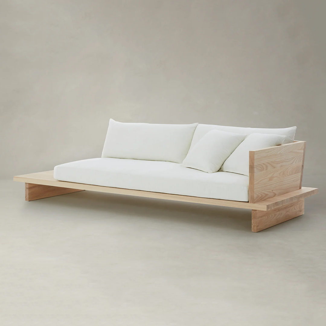 Scandinavian Solid Wood 2 Seater Sofa