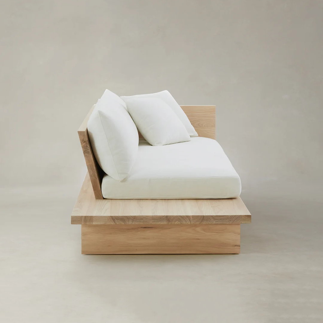 Scandinavian Solid Wood 2 Seater Sofa