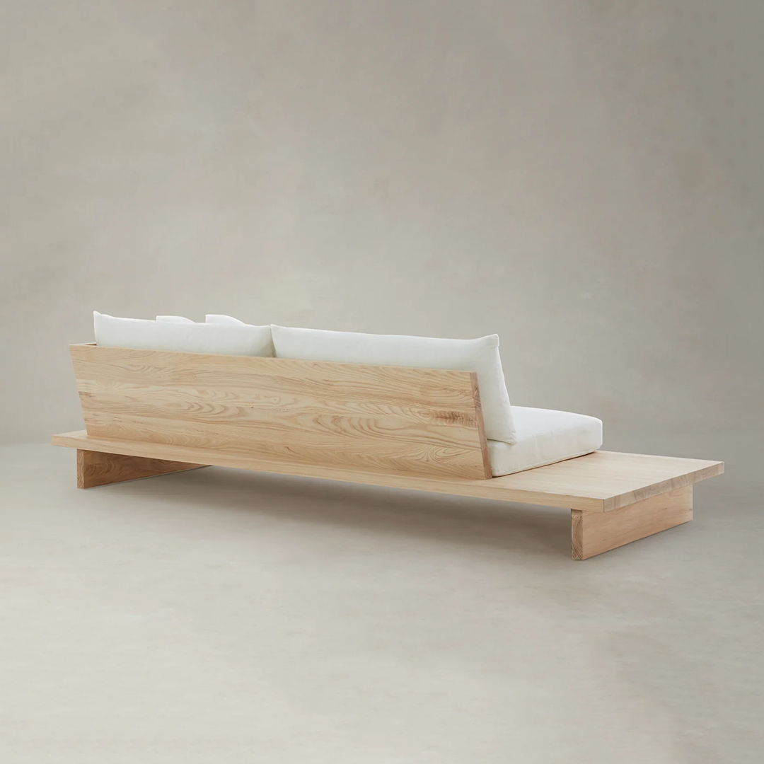 Scandinavian Solid Wood 2 Seater Sofa