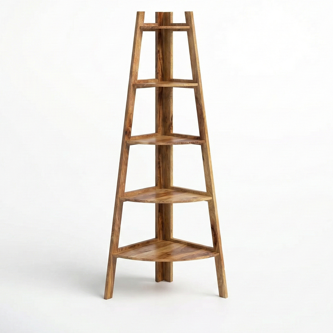 The Helix Corner Ladder Bookshelves