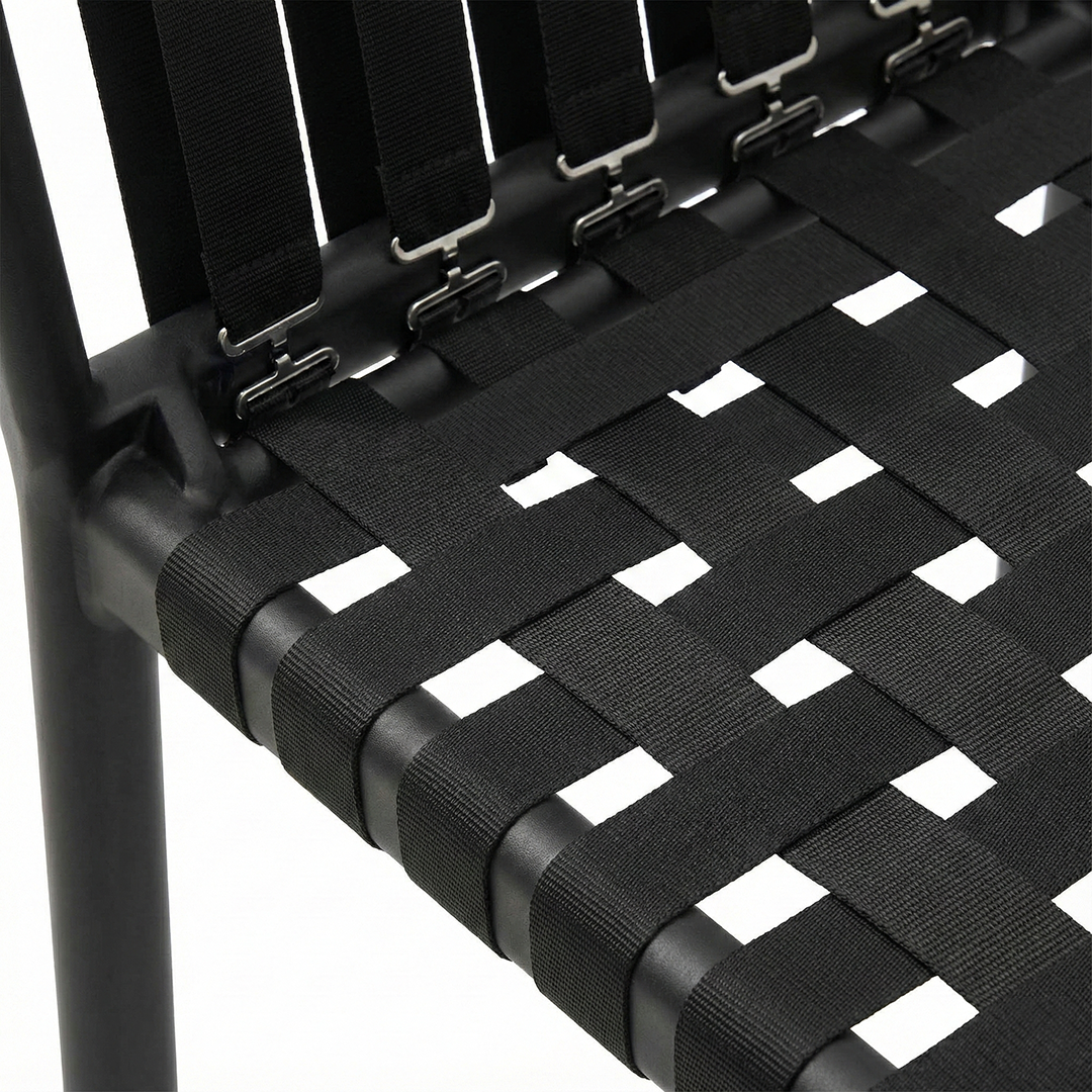 The Porto Outdoor Armchairs arranged on a balcony