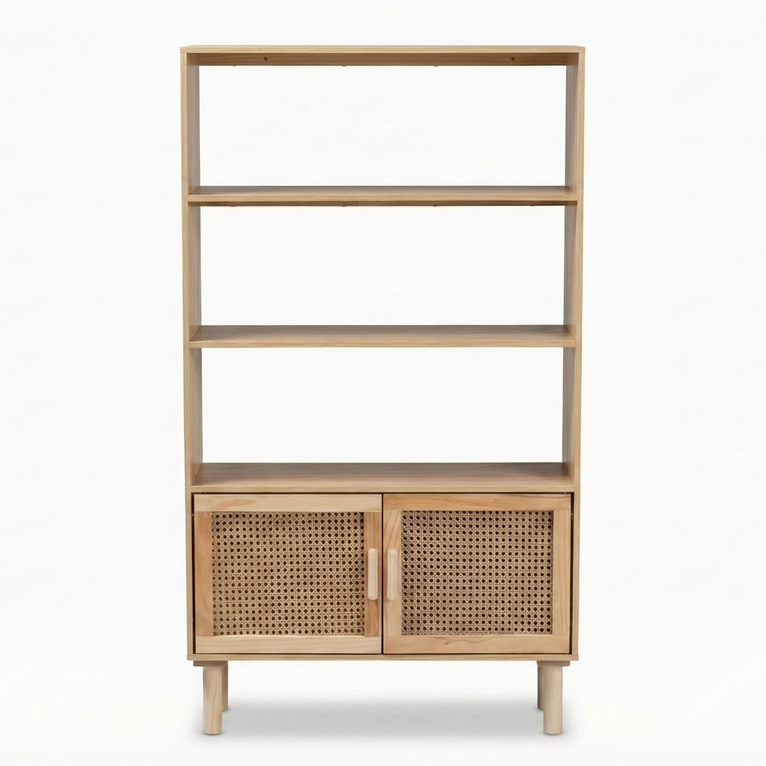 The Coastal Cane Storage Bookcase